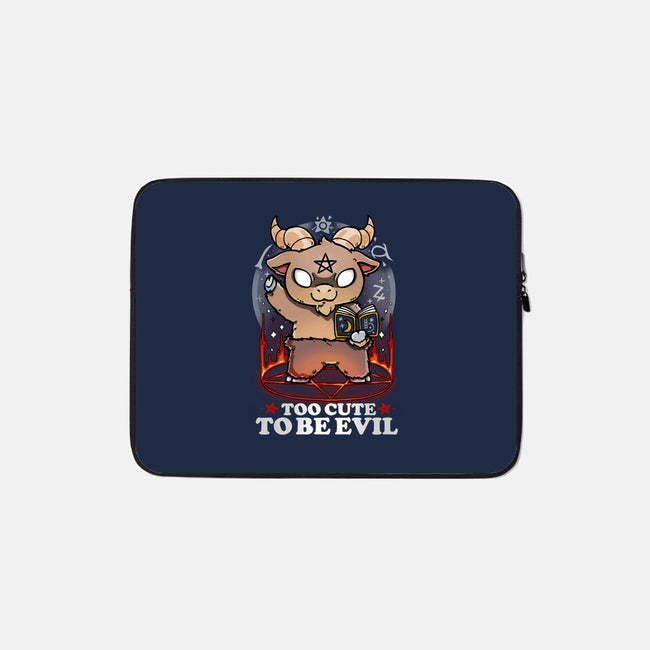 Too Cute To Be Evil-none zippered laptop sleeve-Vallina84