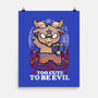 Too Cute To Be Evil-none matte poster-Vallina84