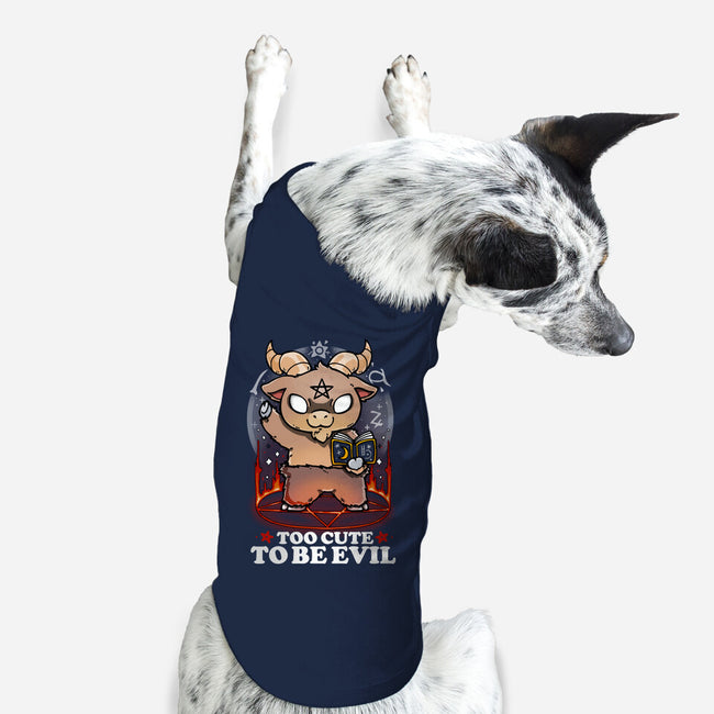 Too Cute To Be Evil-dog basic pet tank-Vallina84