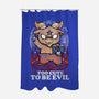 Too Cute To Be Evil-none polyester shower curtain-Vallina84