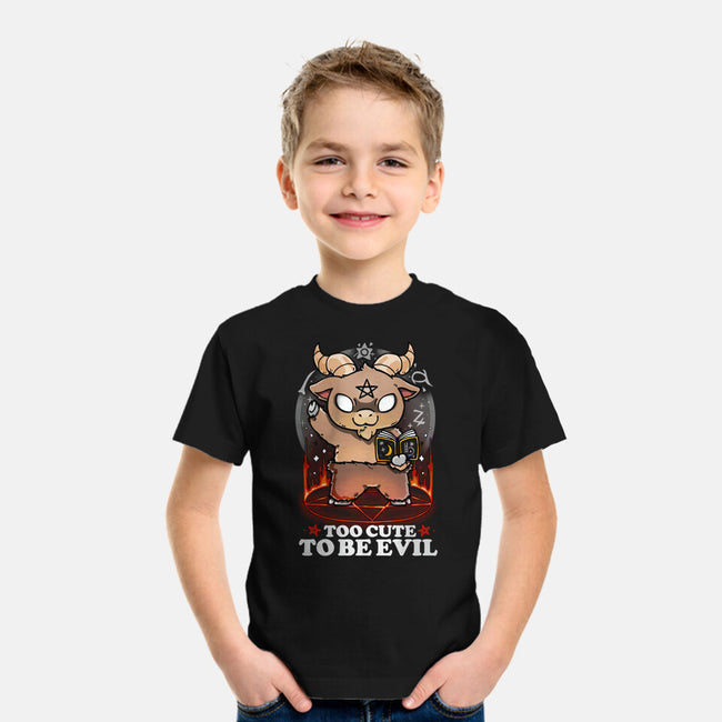 Too Cute To Be Evil-youth basic tee-Vallina84