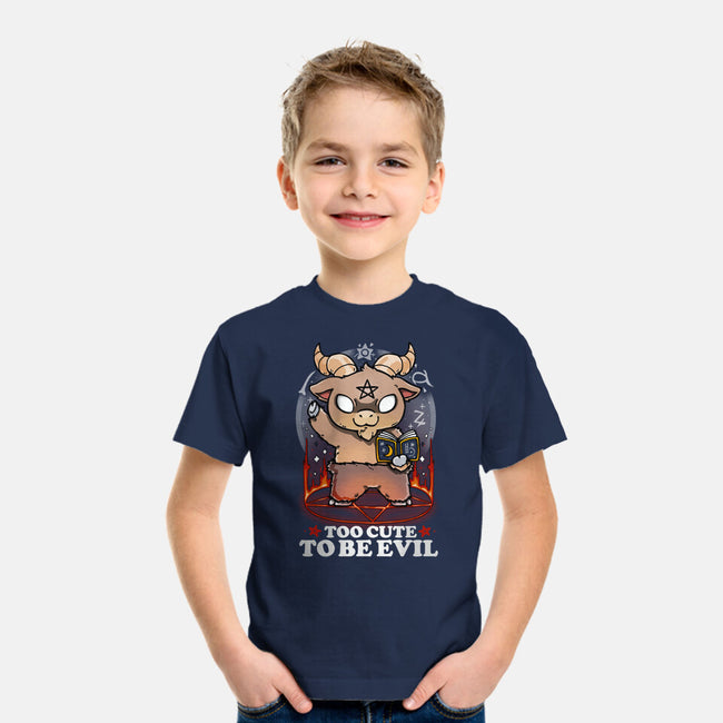 Too Cute To Be Evil-youth basic tee-Vallina84