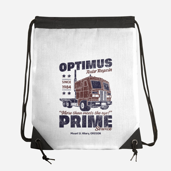 Vintage Auto Repair-none drawstring bag-retrodivision
