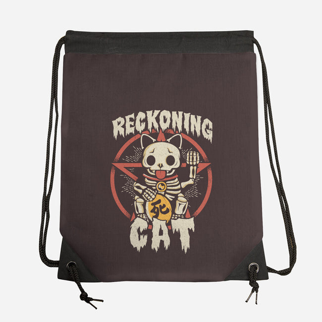 Reckoning Cat-none drawstring bag-CoD Designs