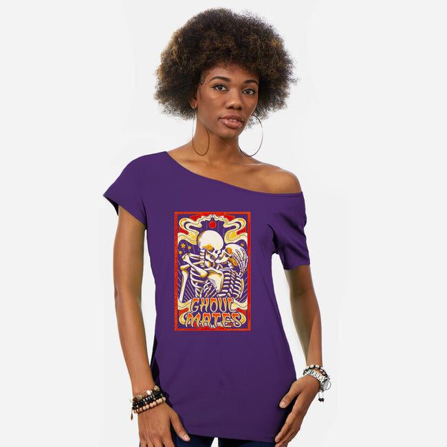 Ghoul Mates-womens off shoulder tee-CoD Designs