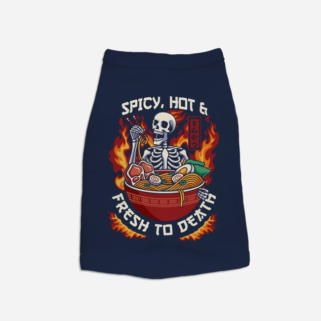 Spicy, Hot & Fresh to Death-dog basic pet tank-CoD Designs