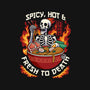 Spicy, Hot & Fresh to Death-womens off shoulder tee-CoD Designs