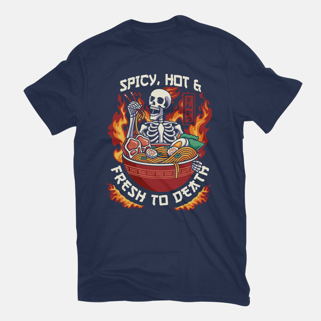 Spicy, Hot & Fresh to Death-womens fitted tee-CoD Designs