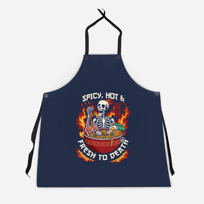 Spicy, Hot & Fresh to Death-unisex kitchen apron-CoD Designs