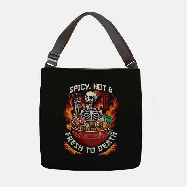 Spicy, Hot & Fresh to Death-none adjustable tote bag-CoD Designs
