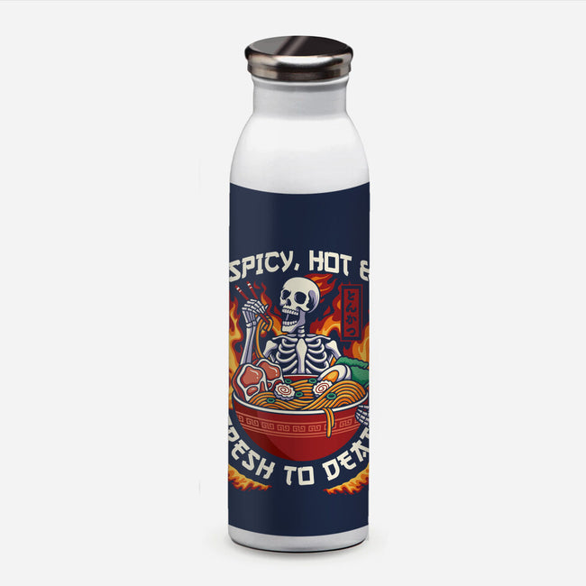 Spicy, Hot & Fresh to Death-none water bottle drinkware-CoD Designs