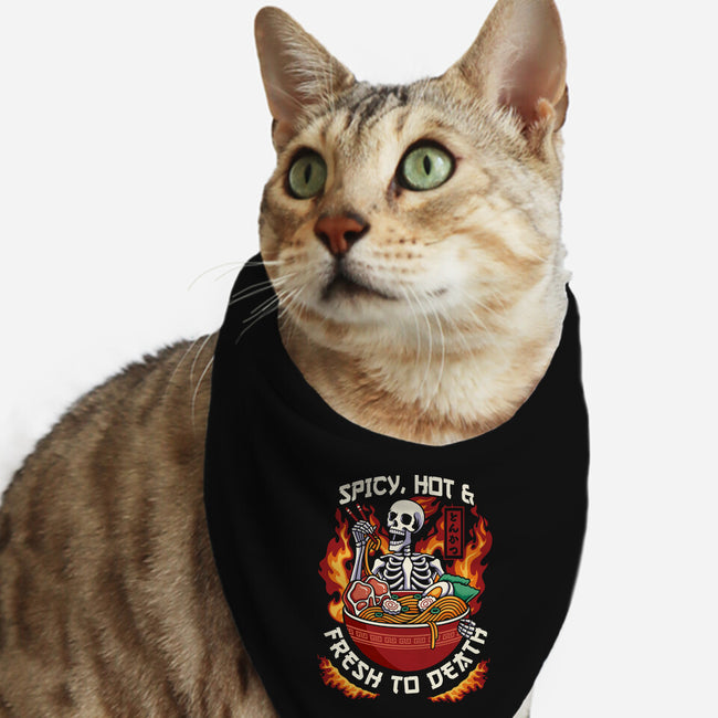 Spicy, Hot & Fresh to Death-cat bandana pet collar-CoD Designs