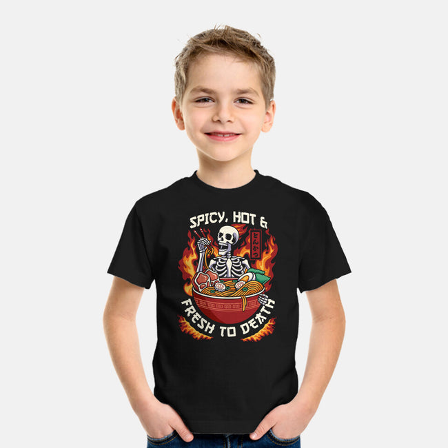 Spicy, Hot & Fresh to Death-youth basic tee-CoD Designs