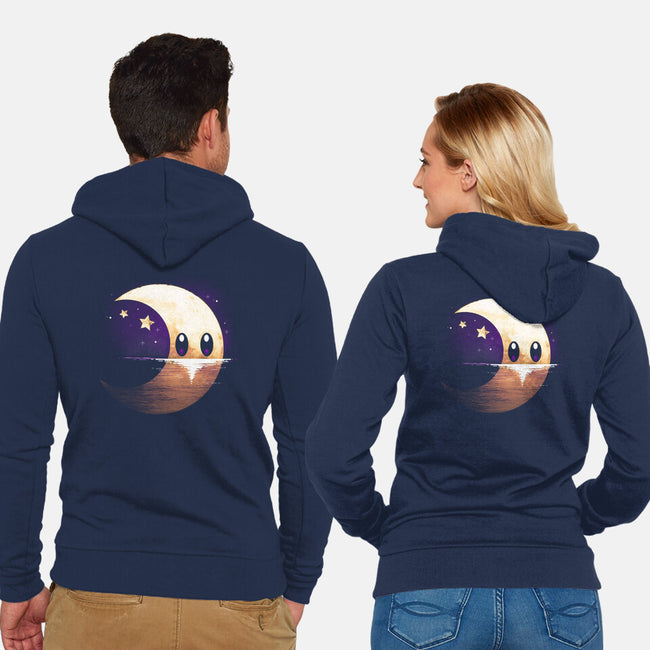 Magical Moon-unisex zip-up sweatshirt-Vallina84