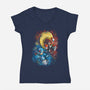 X And Z-womens v-neck tee-nickzzarto