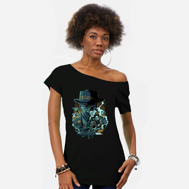 Master Cook-womens off shoulder tee-Conjura Geek