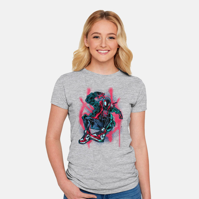 Morales-womens fitted tee-Conjura Geek