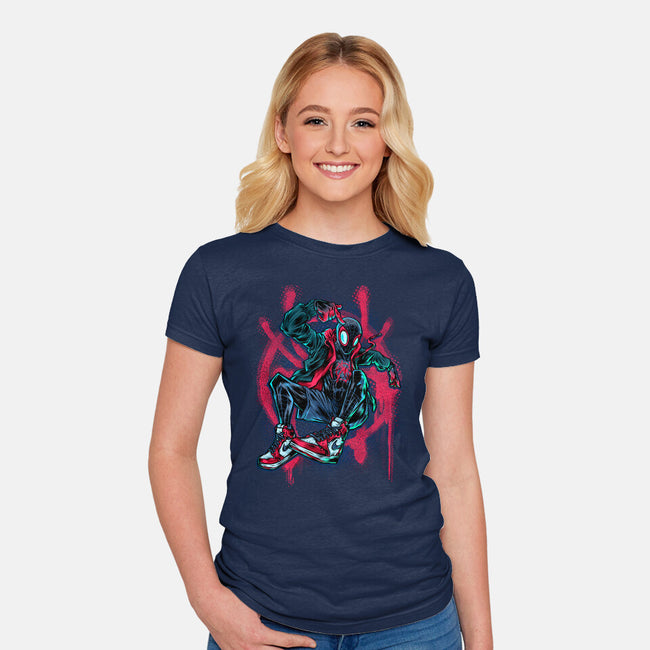Morales-womens fitted tee-Conjura Geek