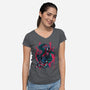 Morales-womens v-neck tee-Conjura Geek