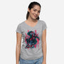 Morales-womens v-neck tee-Conjura Geek