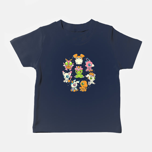 DigiFriends-baby basic tee-Douglasstencil