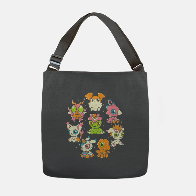 DigiFriends-none adjustable tote bag-Douglasstencil