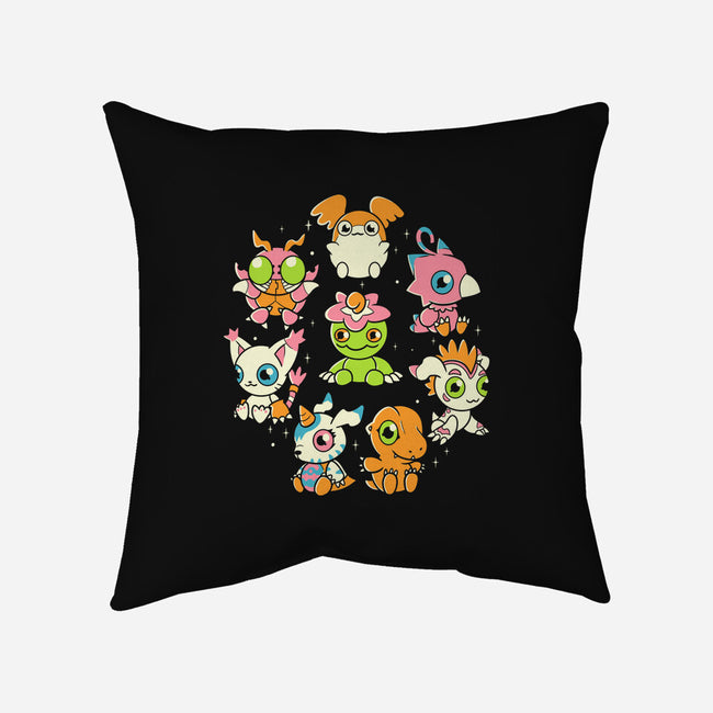 DigiFriends-none removable cover throw pillow-Douglasstencil