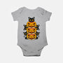 Cats And Pumpkins-baby basic onesie-Logozaste