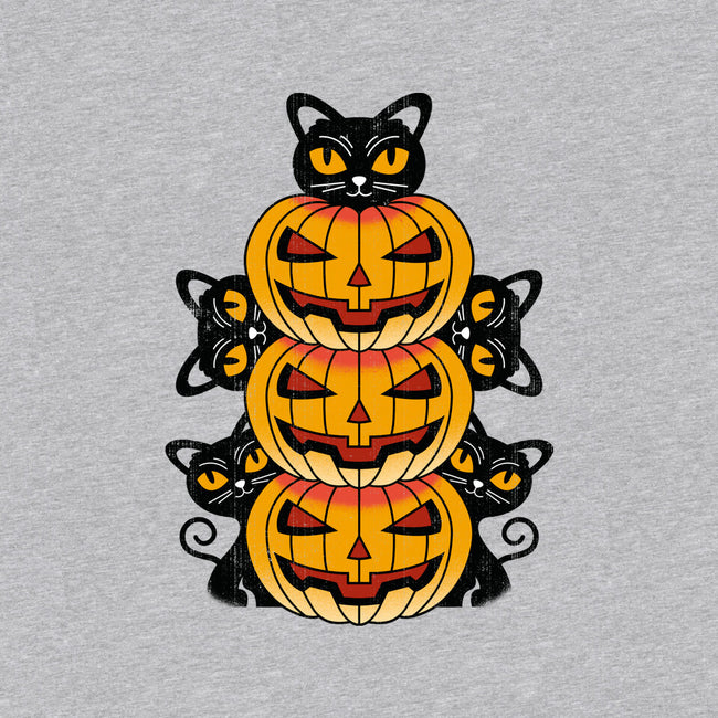 Cats And Pumpkins-womens v-neck tee-Logozaste