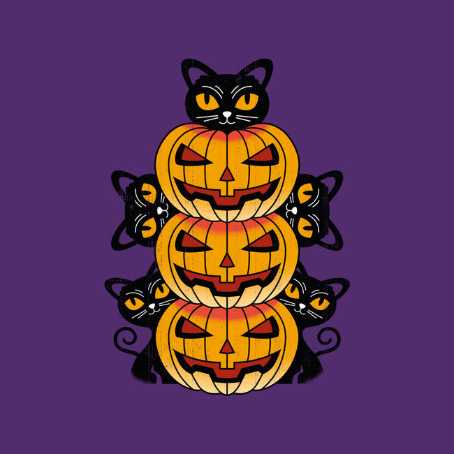 Cats And Pumpkins-none glossy sticker-Logozaste