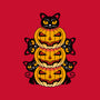Cats And Pumpkins-cat basic pet tank-Logozaste