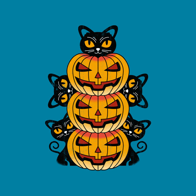 Cats And Pumpkins-none glossy sticker-Logozaste