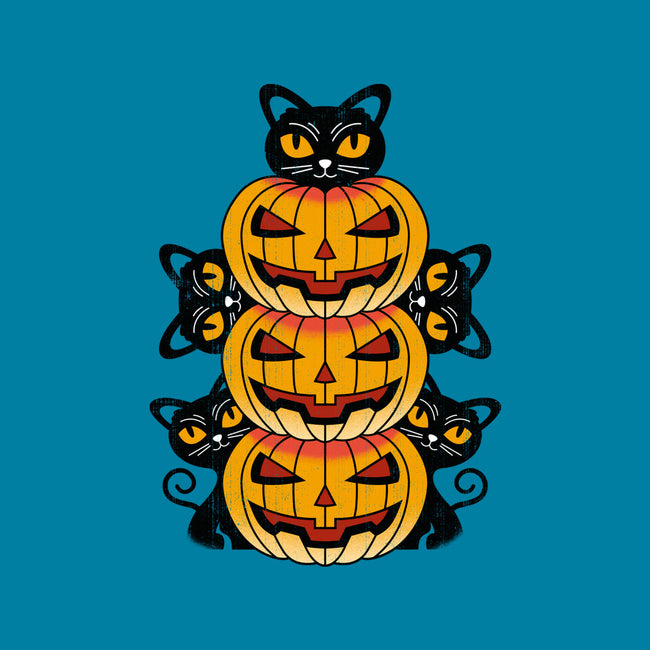 Cats And Pumpkins-none removable cover w insert throw pillow-Logozaste