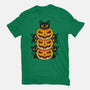 Cats And Pumpkins-unisex basic tee-Logozaste