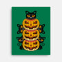 Cats And Pumpkins-none stretched canvas-Logozaste