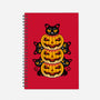 Cats And Pumpkins-none dot grid notebook-Logozaste