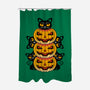 Cats And Pumpkins-none polyester shower curtain-Logozaste
