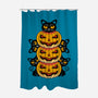 Cats And Pumpkins-none polyester shower curtain-Logozaste