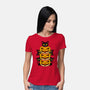Cats And Pumpkins-womens basic tee-Logozaste