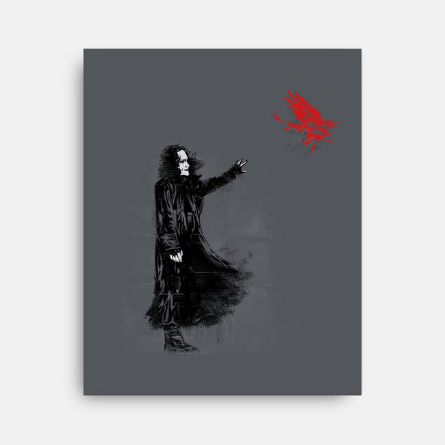 Crow Wall-none stretched canvas-zascanauta