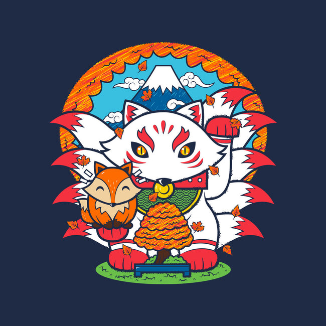 Fall Kitsune-none glossy sticker-krisren28
