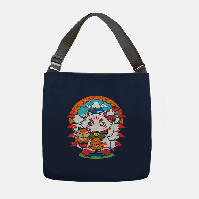 Fall Kitsune-none adjustable tote bag-krisren28