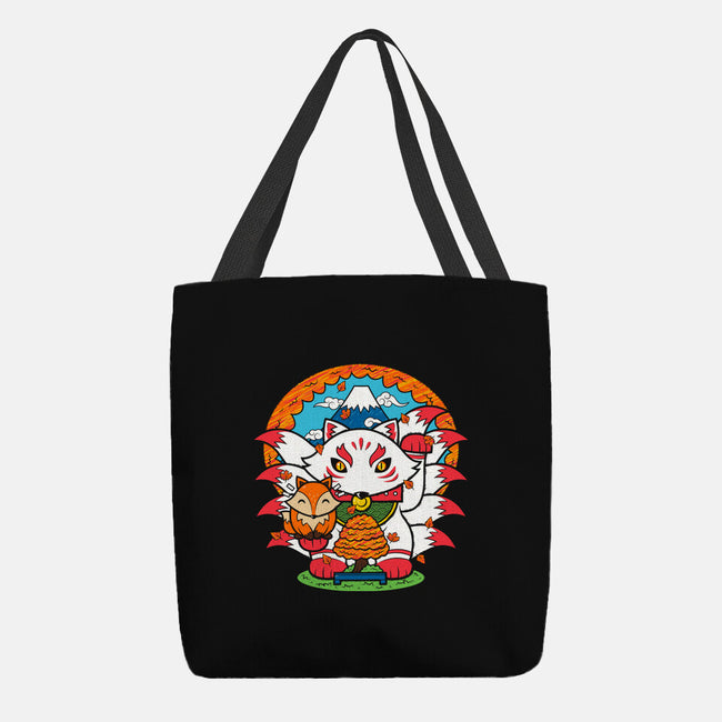 Fall Kitsune-none basic tote bag-krisren28