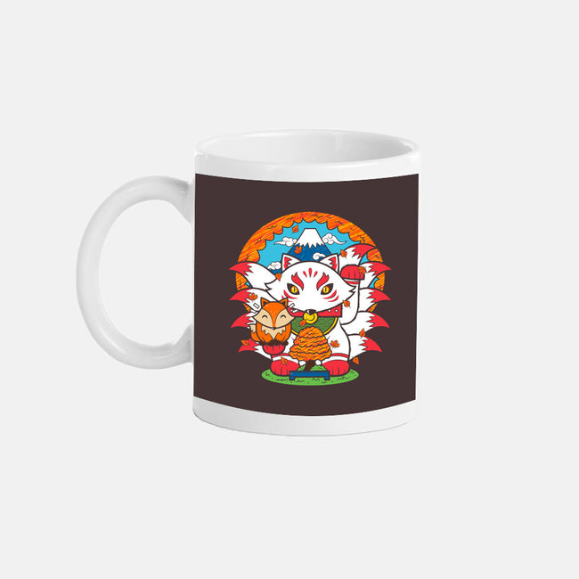 Fall Kitsune-none mug drinkware-krisren28