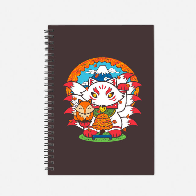 Fall Kitsune-none dot grid notebook-krisren28