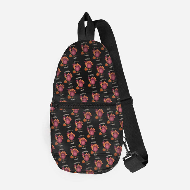 Turkey Time-none all over print sling bag-TeeFury