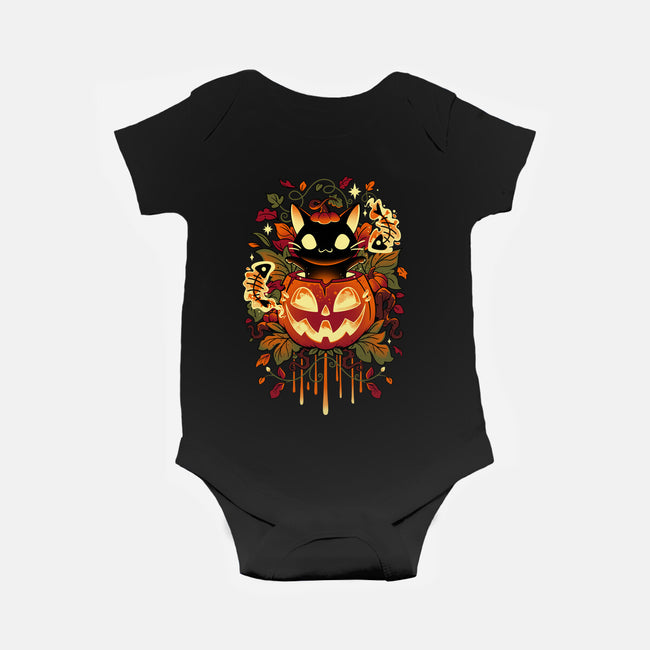 Autumn Tricks-baby basic onesie-Snouleaf