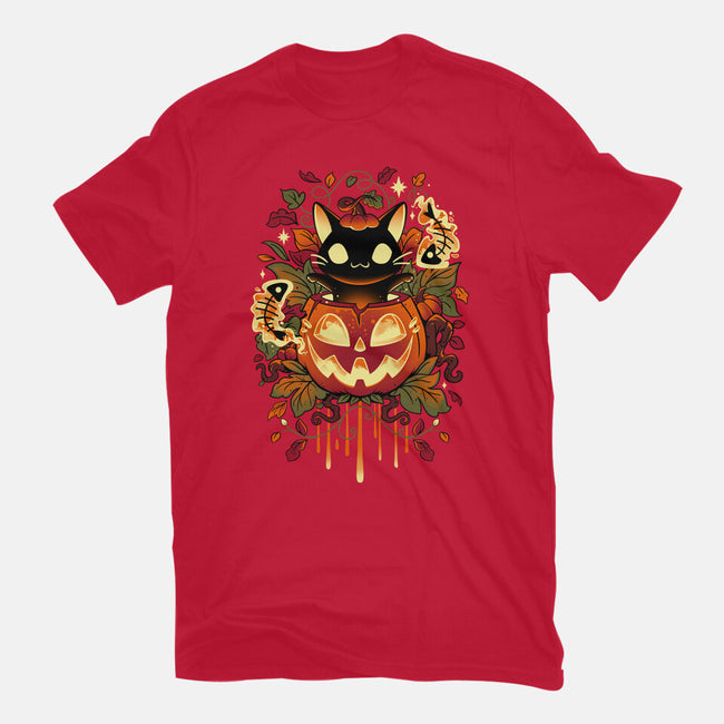 Autumn Tricks-womens basic tee-Snouleaf