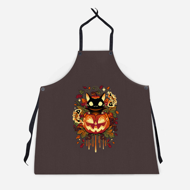 Autumn Tricks-unisex kitchen apron-Snouleaf