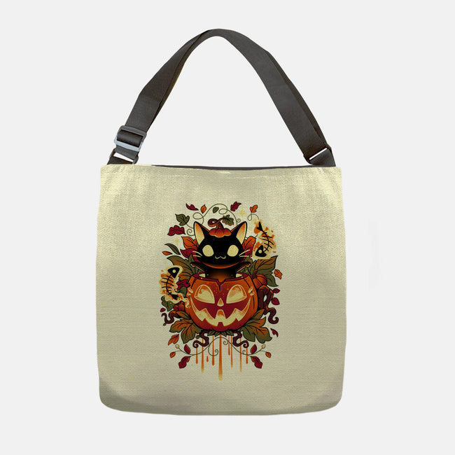 Autumn Tricks-none adjustable tote bag-Snouleaf
